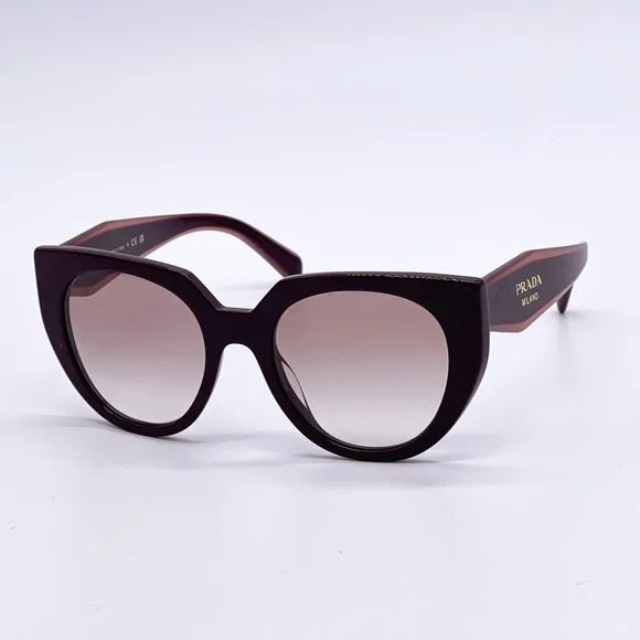 NEW PRADA PR14WS VIY1L0 WOMEN’S SUNGLASSES PRADA SPR 14W BURGUNDY PRADA PR 14WS - Picture 1 of 12